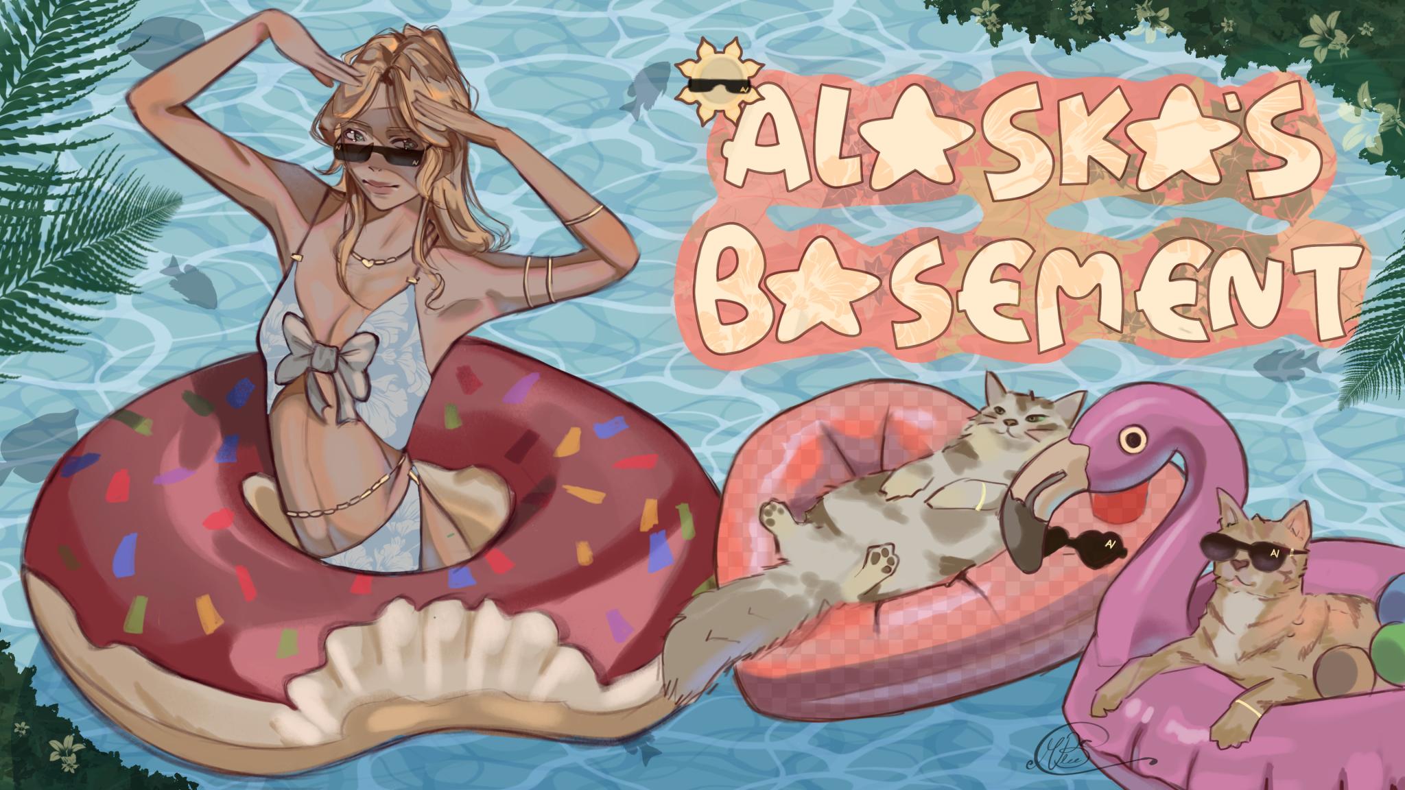 Discovery splash banner for ALASKA'S BASEMENT Discord server