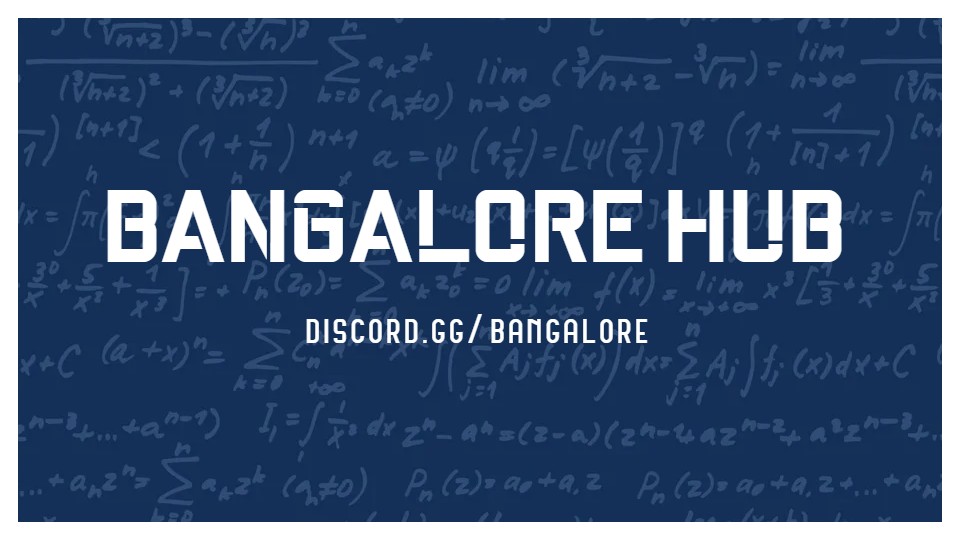 Discovery splash banner for Bangalore's Chill Hub Discord server