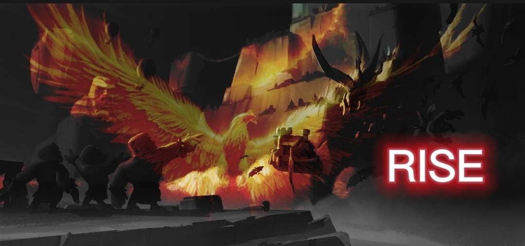 Discovery splash banner for Rise — Clash of Clans Discord server