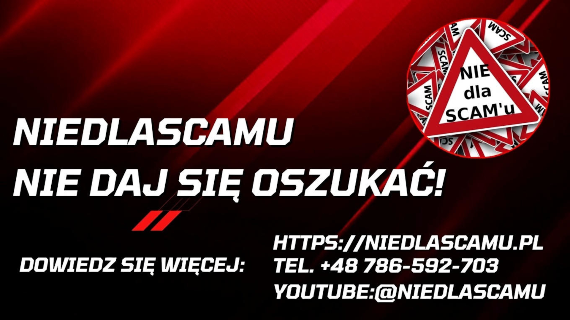 Discovery splash banner for NIEDLASCAMU.PL Discord server