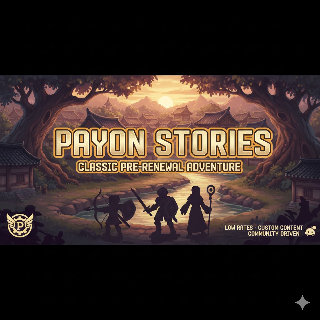 Discovery splash banner for Payon Stories Discord server