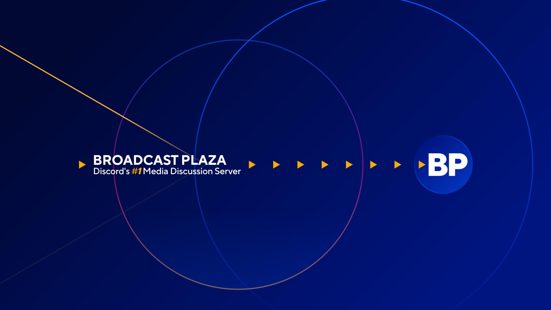 Discovery splash banner for Broadcast Plaza Discord server
