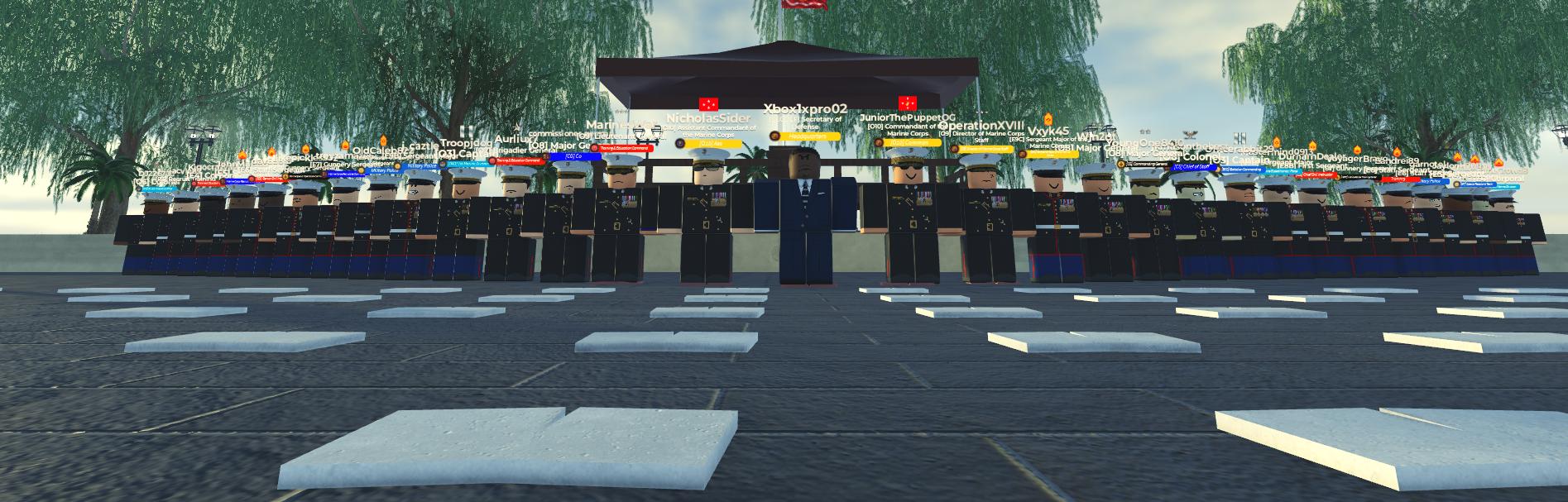 Discovery splash banner for United States Marine Corps Discord server