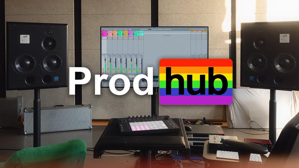 Discovery splash banner for Producer Hub Discord server