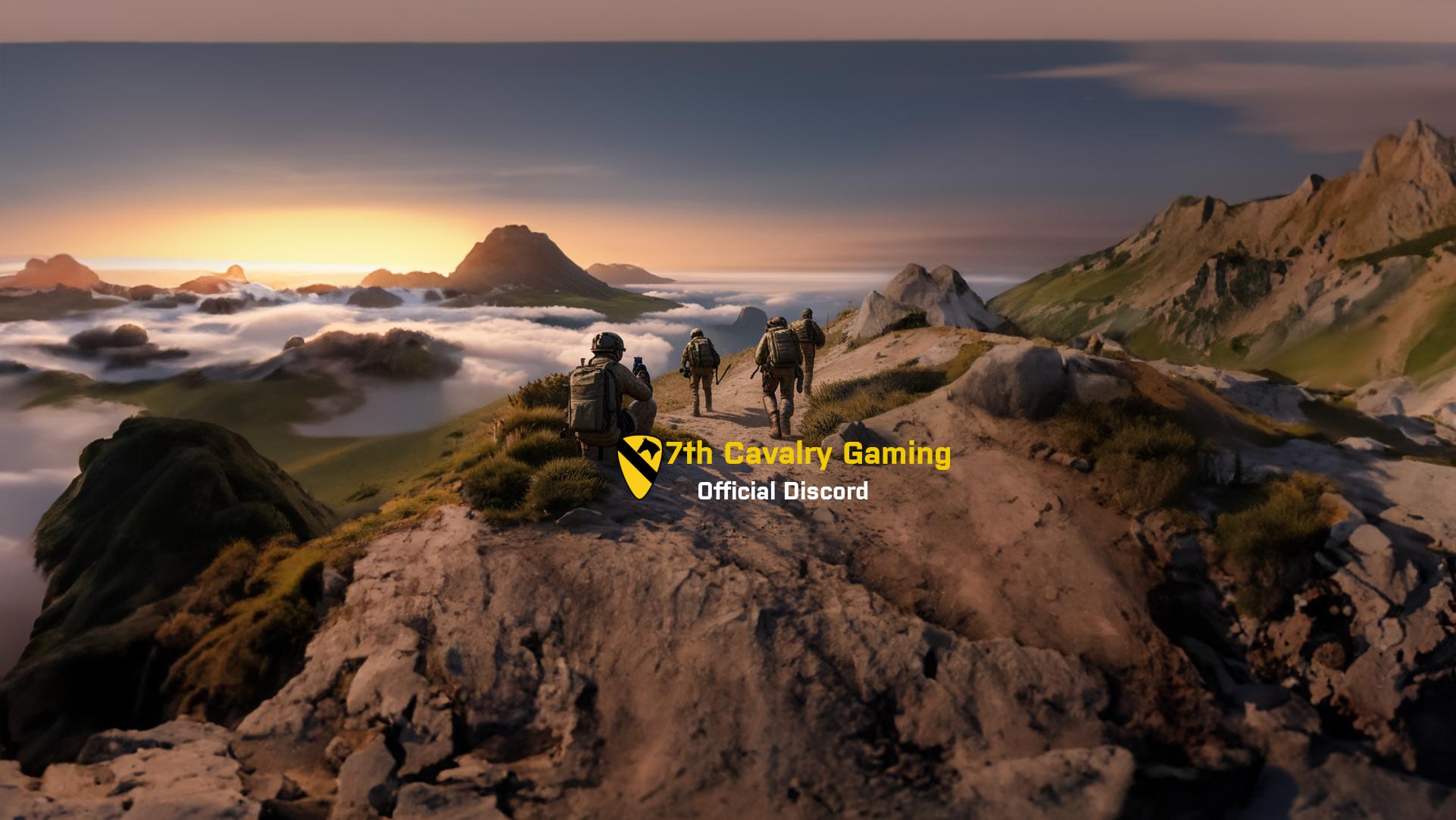 Discovery splash banner for 7th Cavalry Gaming Regiment Discord server