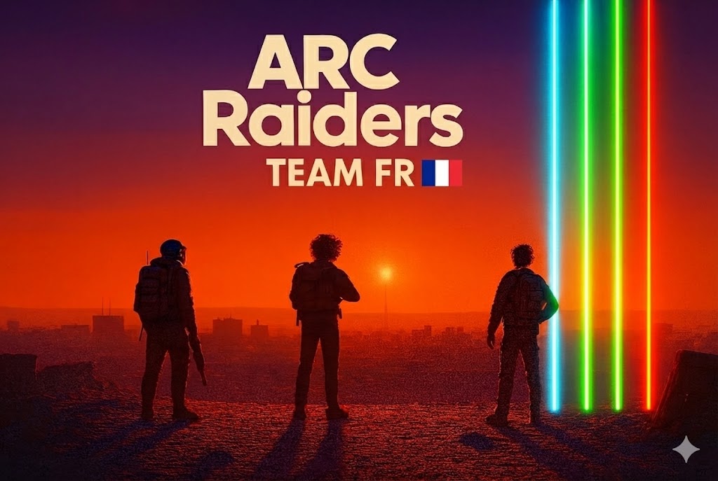 Discovery splash banner for Arc Raiders TEAM FR 🔵⚪🔴 Discord server