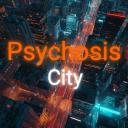 Discovery splash banner for PSYCHOSIS CITY Discord server