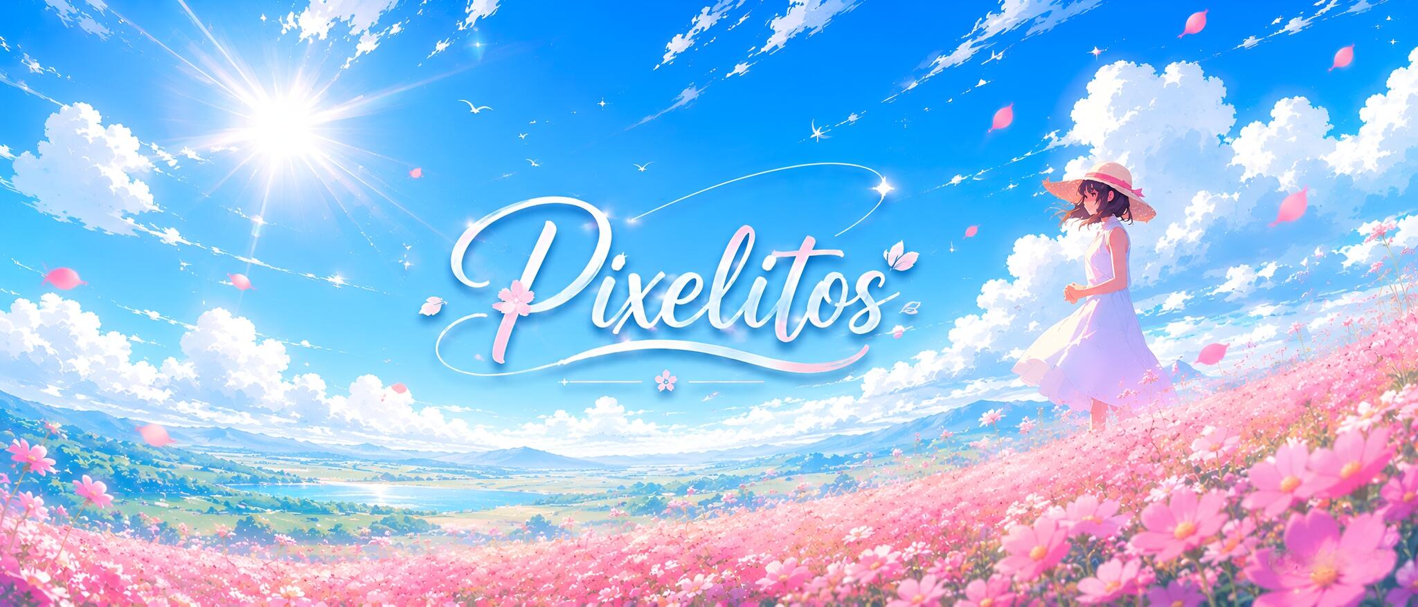 Discovery splash banner for 🌸Pixelitos | Comunidad ☁ Discord server
