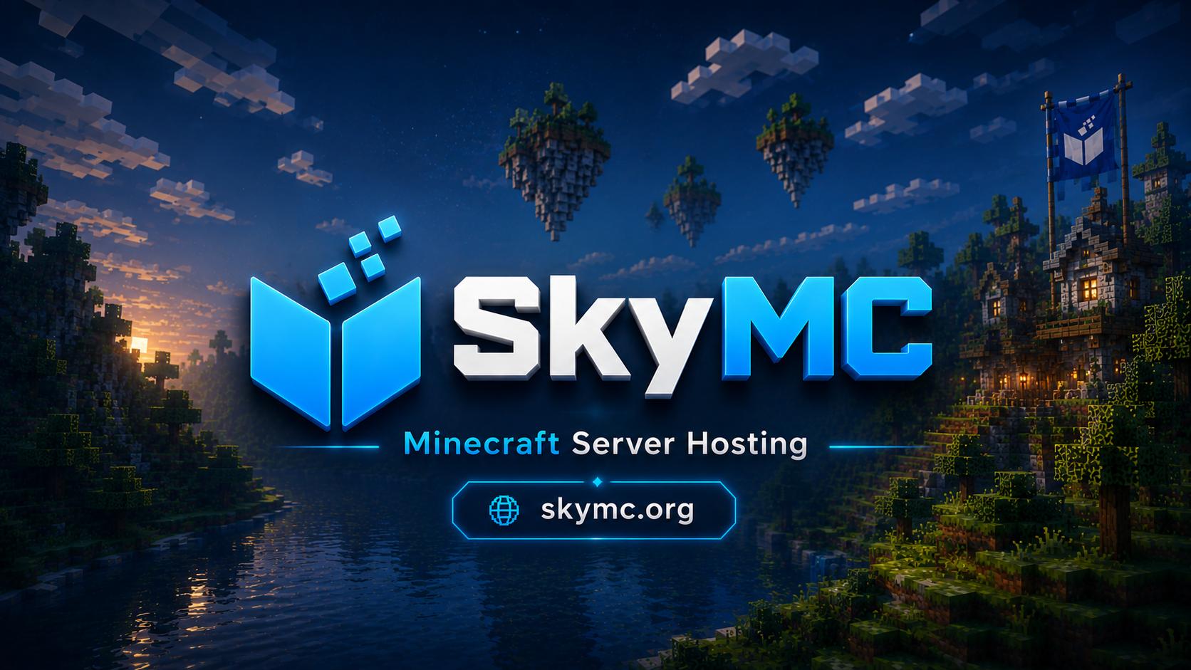 Discovery splash banner for SkyMC Discord server