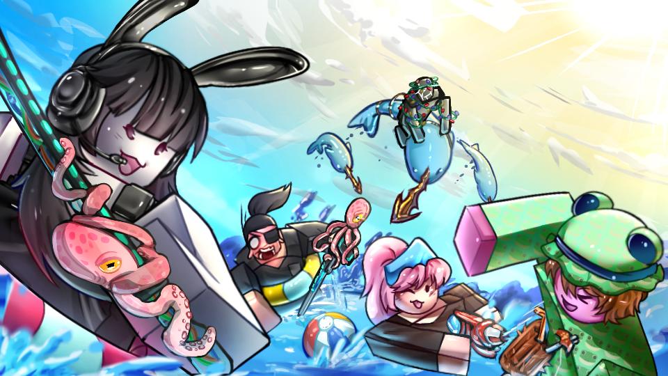 Discovery splash banner for Murderers vs Sheriffs 2 Discord server