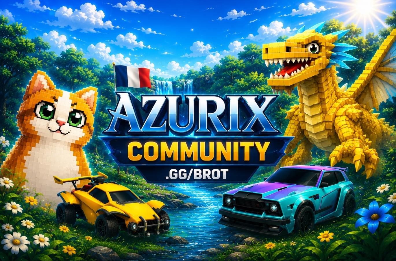 Discovery splash banner for Azurix’s Community 🇫🇷 Discord server