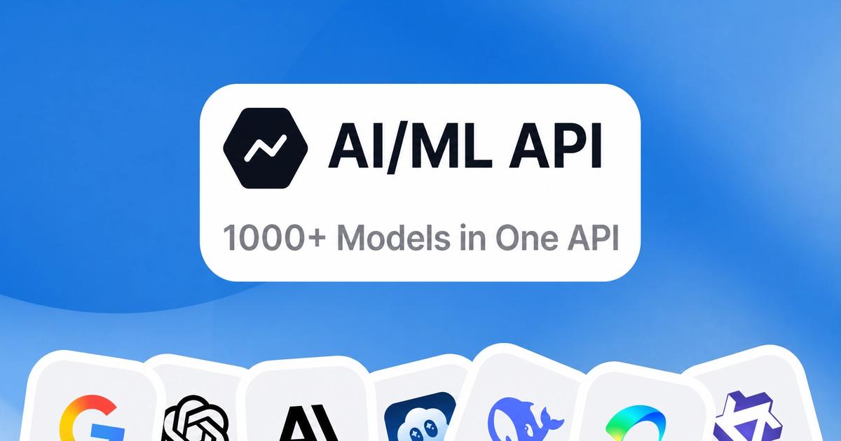 Discovery splash banner for AI/ML API Discord server