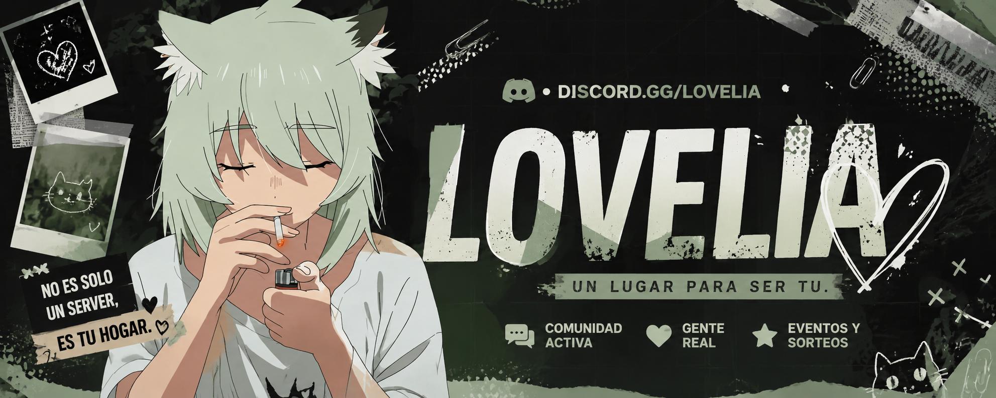 Discovery splash banner for LOVELIA SOCIAL ✧ | Amigos Comunidad Romance | (ES) 💞 Discord server