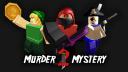 Discovery splash banner for Murder Mystery 2 Discord server