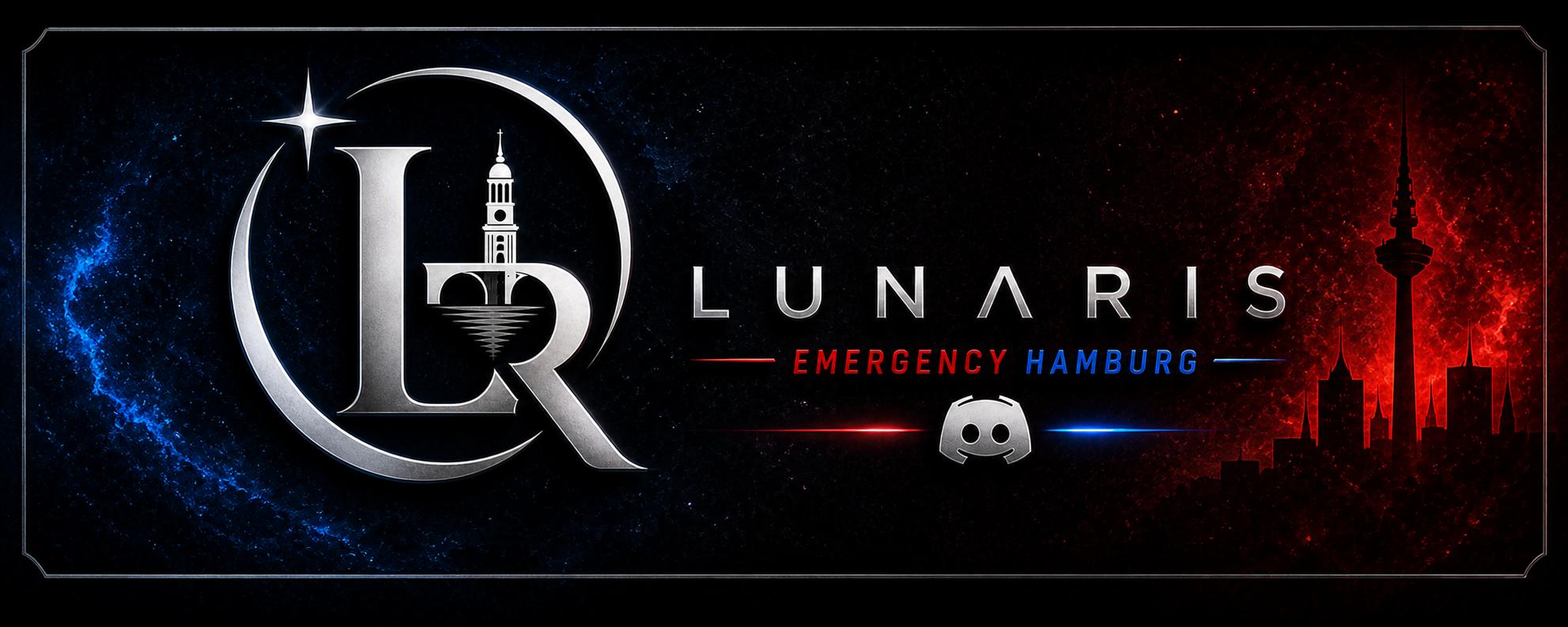 Discovery splash banner for Lunaris RP Discord server