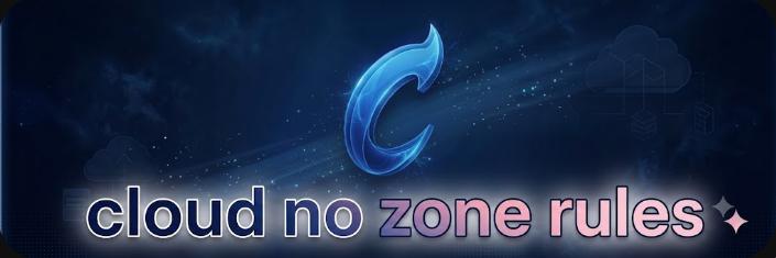 Discovery splash banner for Cloud No Zone Rules Discord server