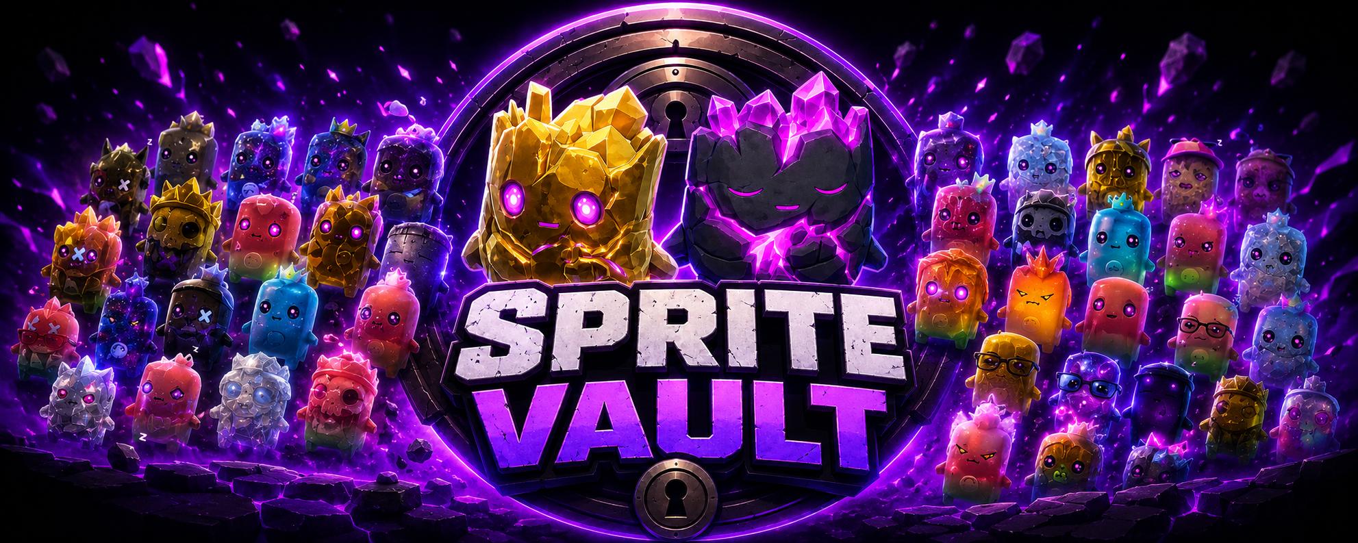 Discovery splash banner for The Sprite Vault Discord server