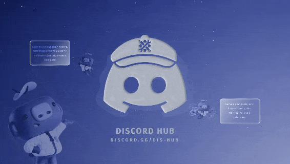 Discovery splash banner for Discord Hub Discord server