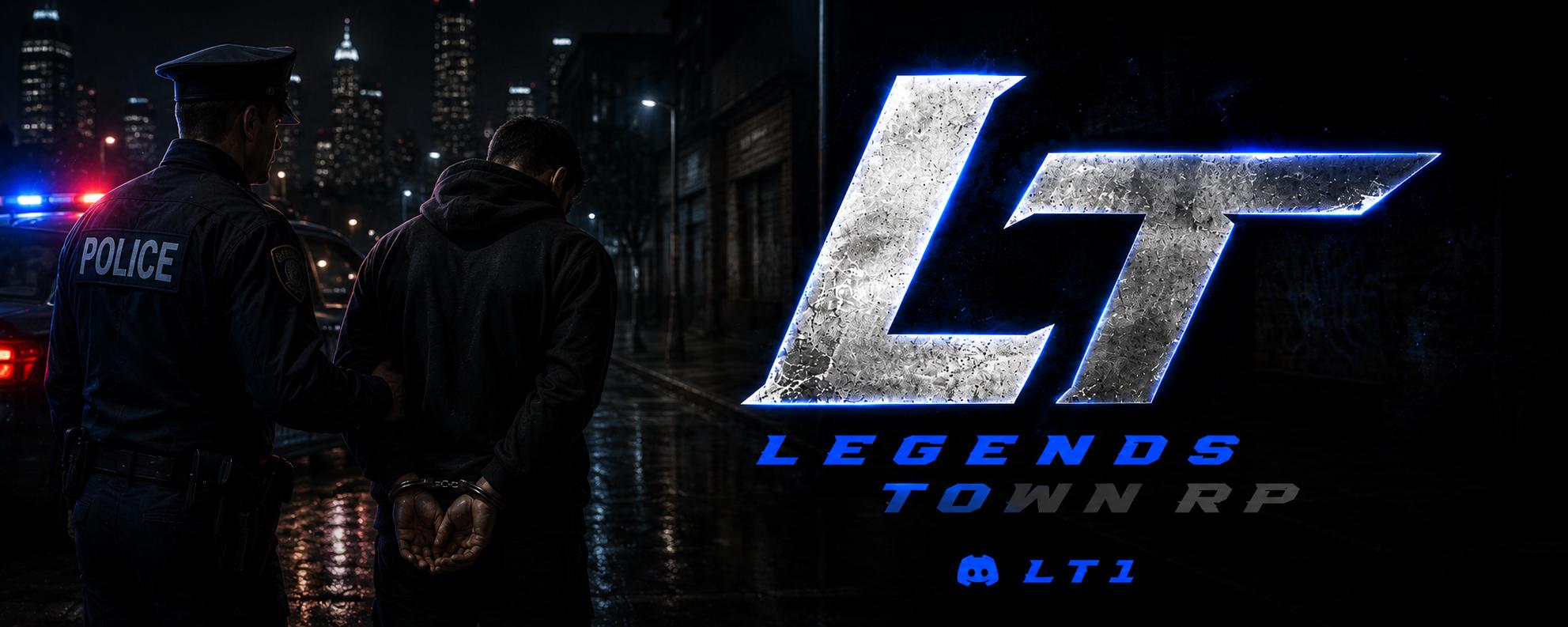 Discovery splash banner for Legend Town™ Discord server