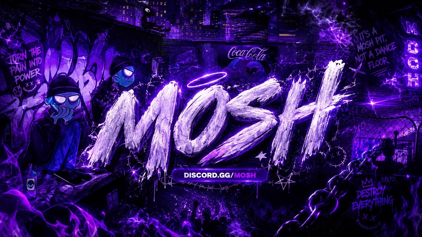 Discovery splash banner for MOSH | Em breve! Discord server
