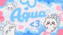 Discovery splash banner for Aqua ・ Social ・ Friends ・ Chatting ・ Emojis ・ Tags Discord server