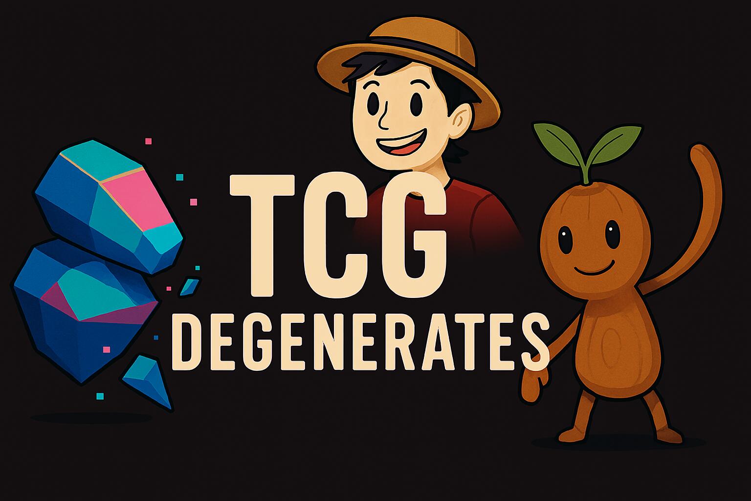 Discovery splash banner for TCG Degenerates Discord server