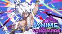 Discovery splash banner for Anime Vanguards Trading Discord server