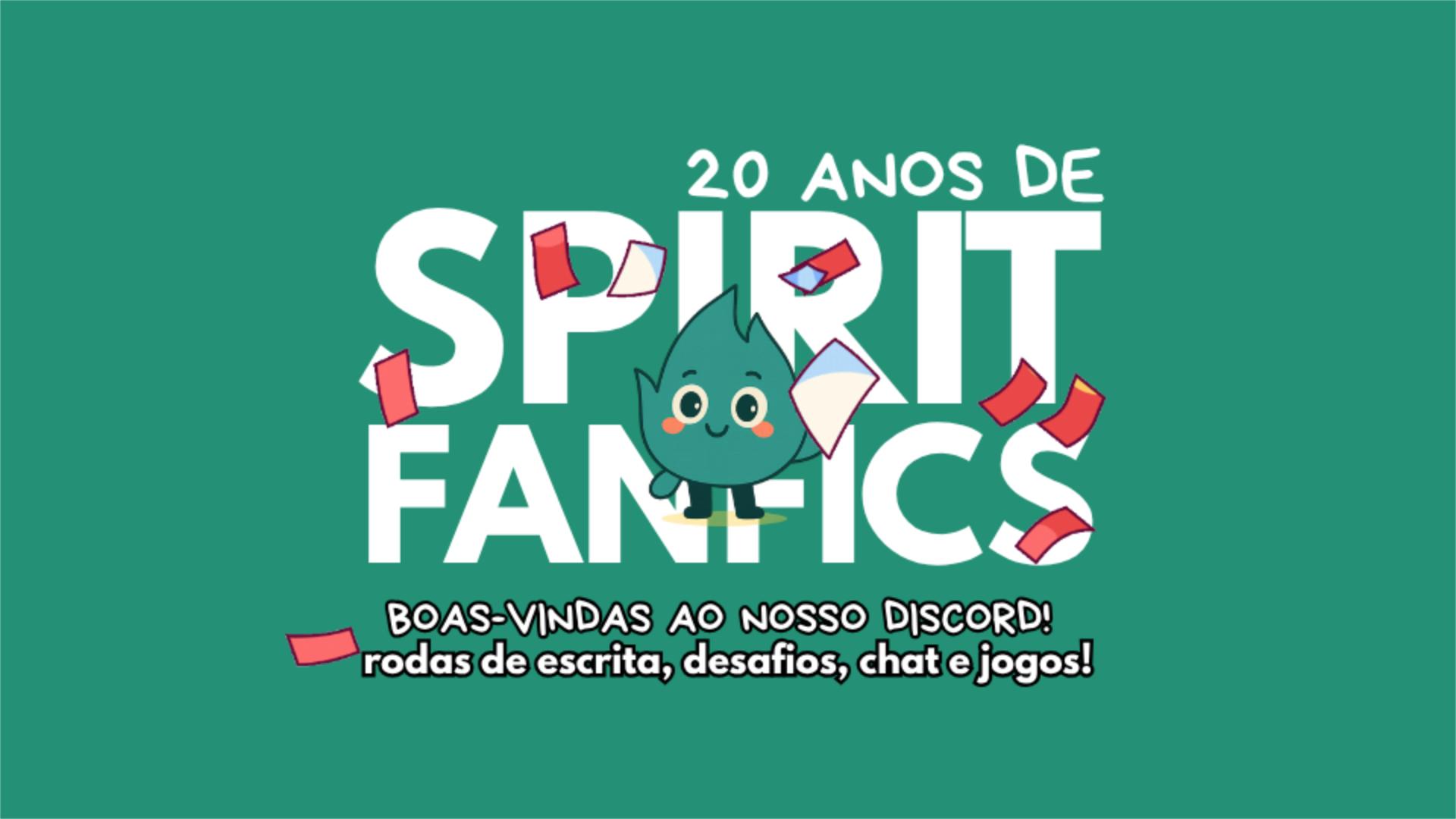 Discovery splash banner for Spirit Fanfics e Histórias Discord server