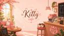 Discovery splash banner for KittyCafe.! ✦ ♡ | HangOut.♡ | Chilling.♡ | Giveaways.♡ | Gaming.♡ Discord server