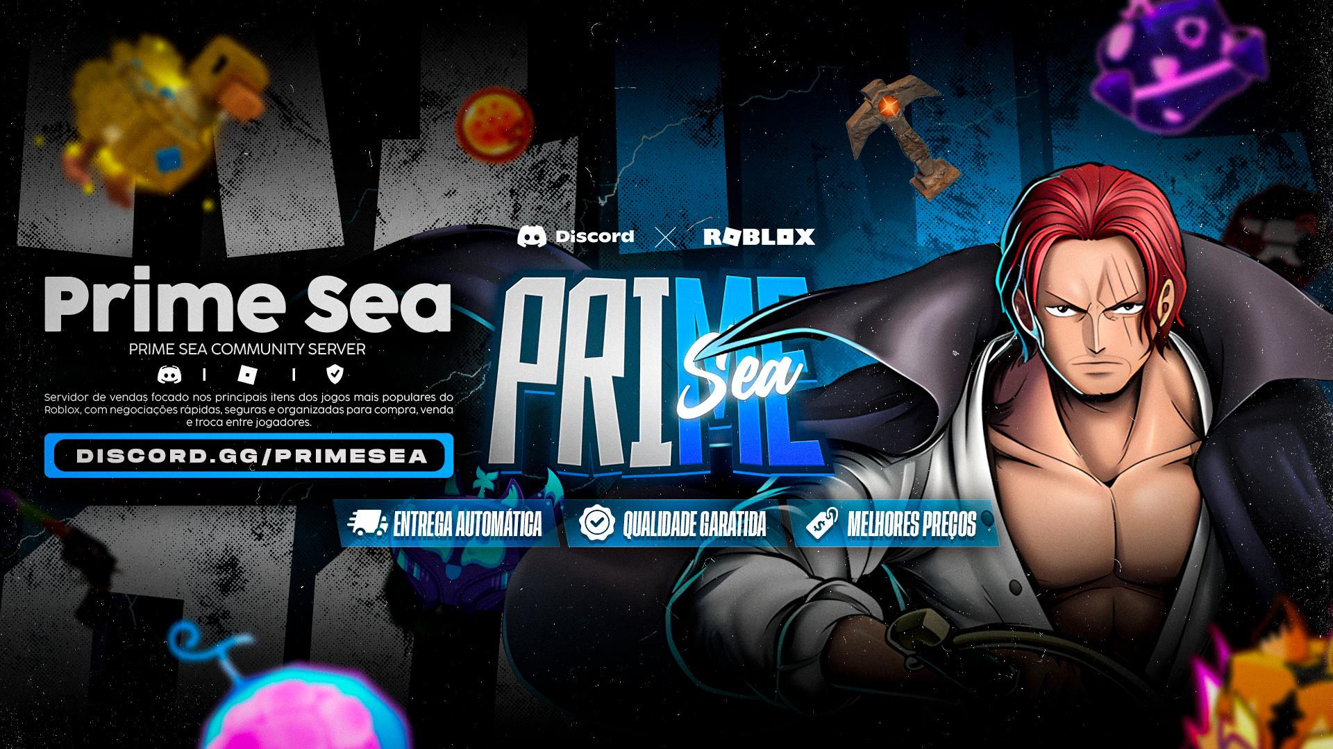 Discovery splash banner for Prime Sea┃Blox Fruits Discord server