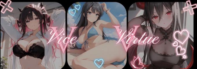 Discovery splash banner for Vice & Virtue Avatar Uploads and community Discord server