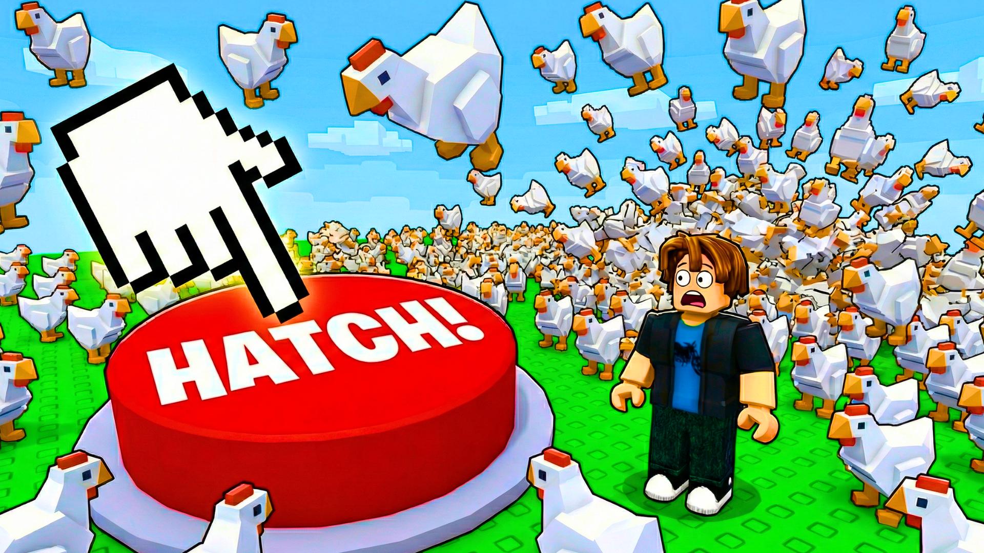 Discovery splash banner for Hatch 1 Million Chickens Discord server