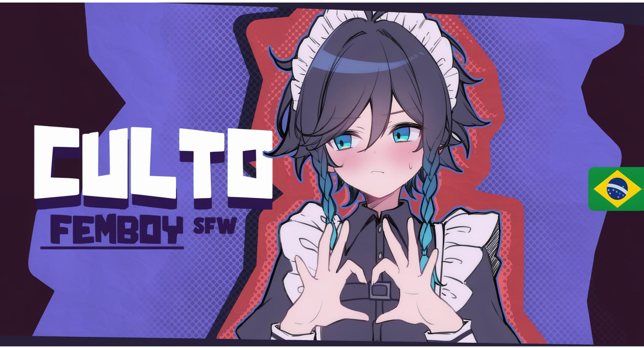 Discovery splash banner for Culto Femboy 🍷 | tag 💜 femboy Discord server