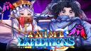 Discovery splash banner for Anime Expeditions | ROBLOX Discord server