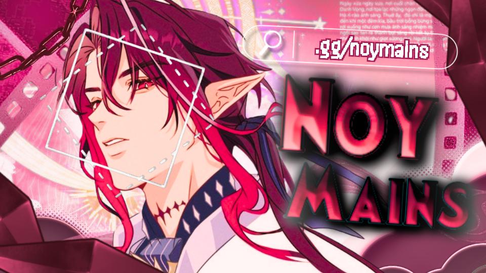 Discovery splash banner for Noy Mains ✦ Genshin Impact Discord server