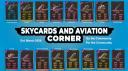 Discovery splash banner for Skycards & Aviation Corner Discord server