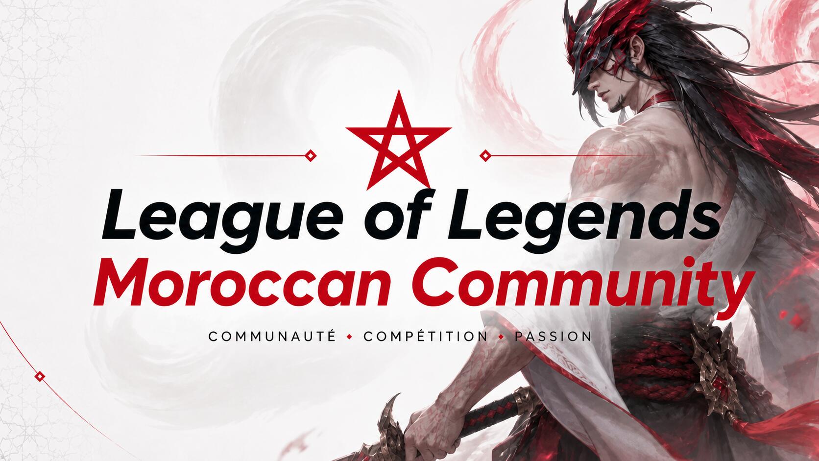 Discovery splash banner for League of Legends Moroccan Community Discord server
