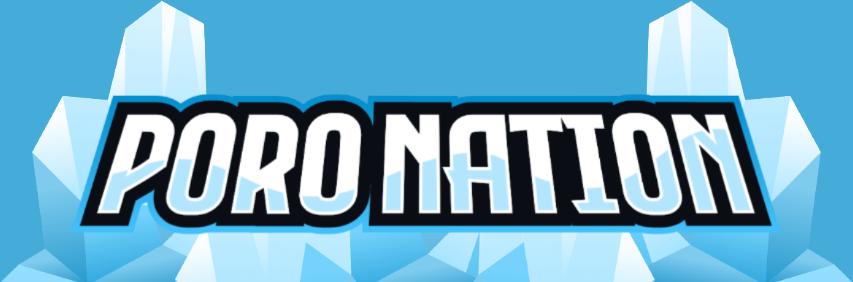 Discovery splash banner for Poro Nation Discord server