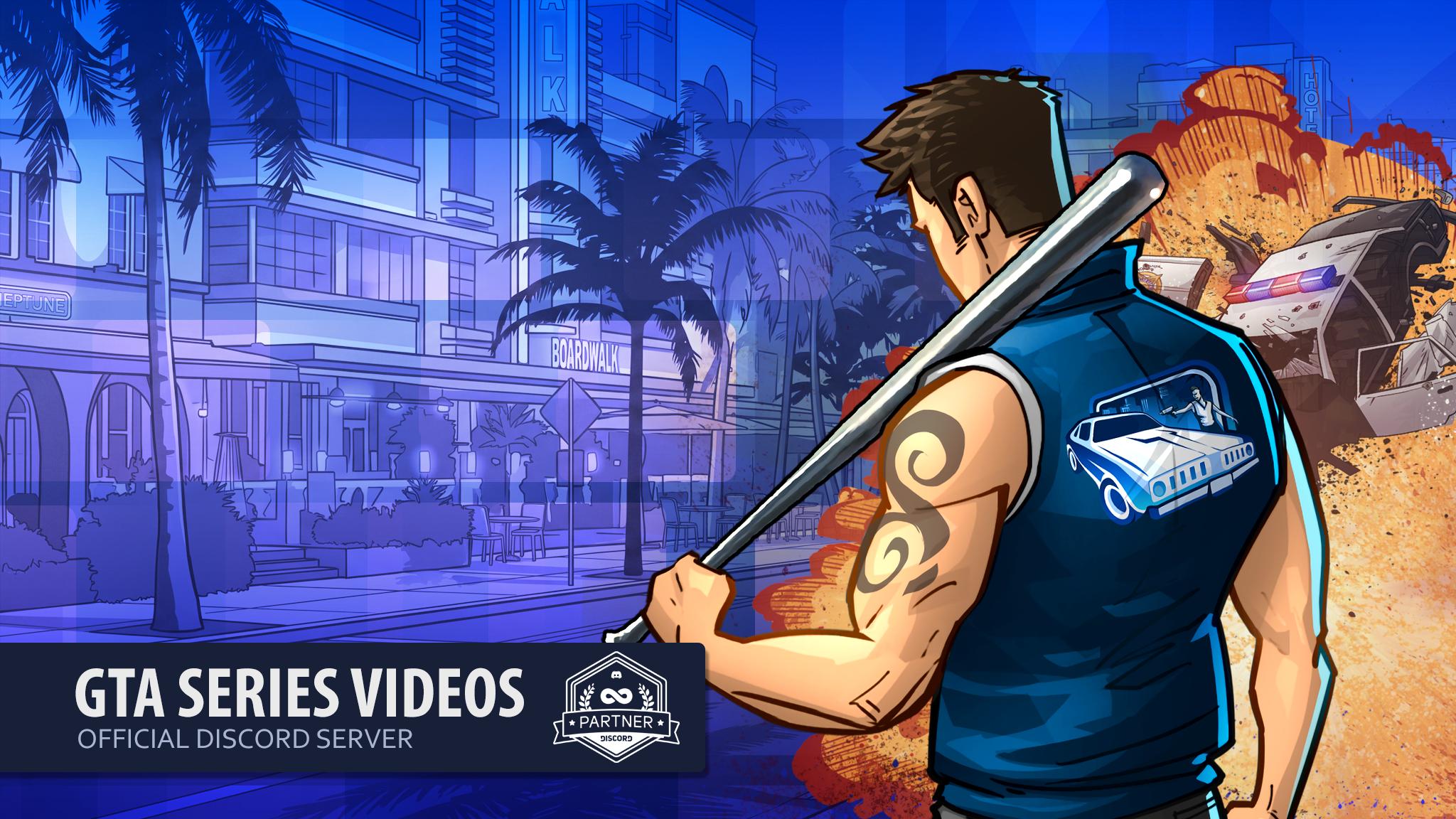 Discovery splash banner for GTA Series Videos Discord server