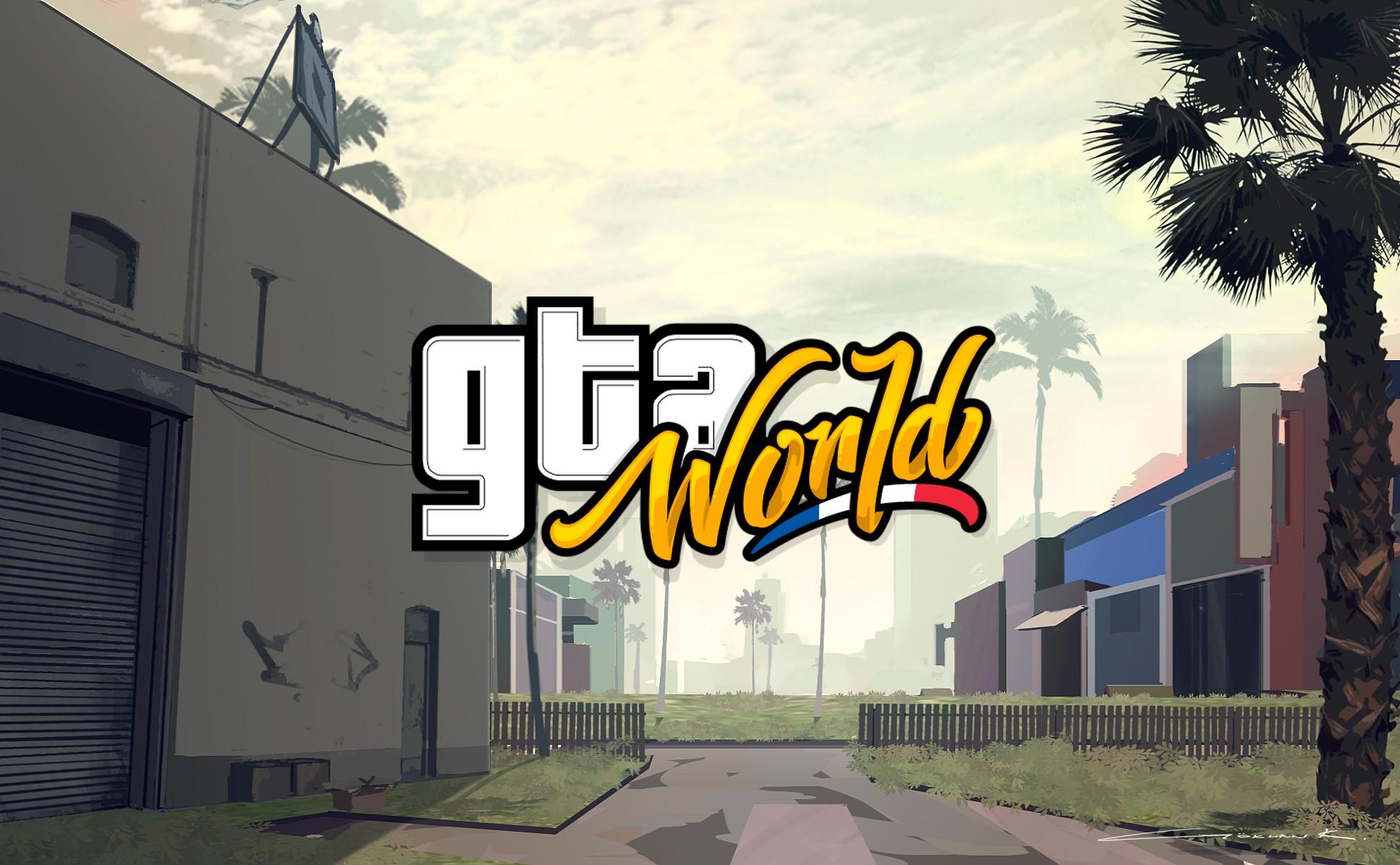 Discovery splash banner for GTA World — Roleplay France Discord server