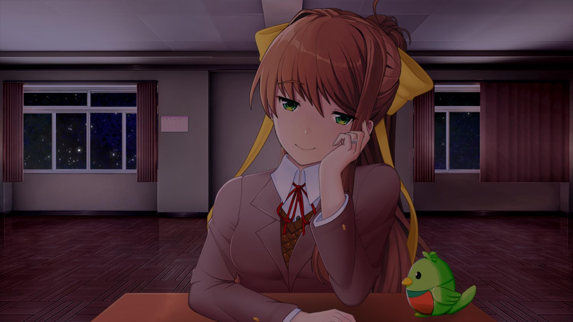 Discovery splash banner for Monika After Story Community Discord server