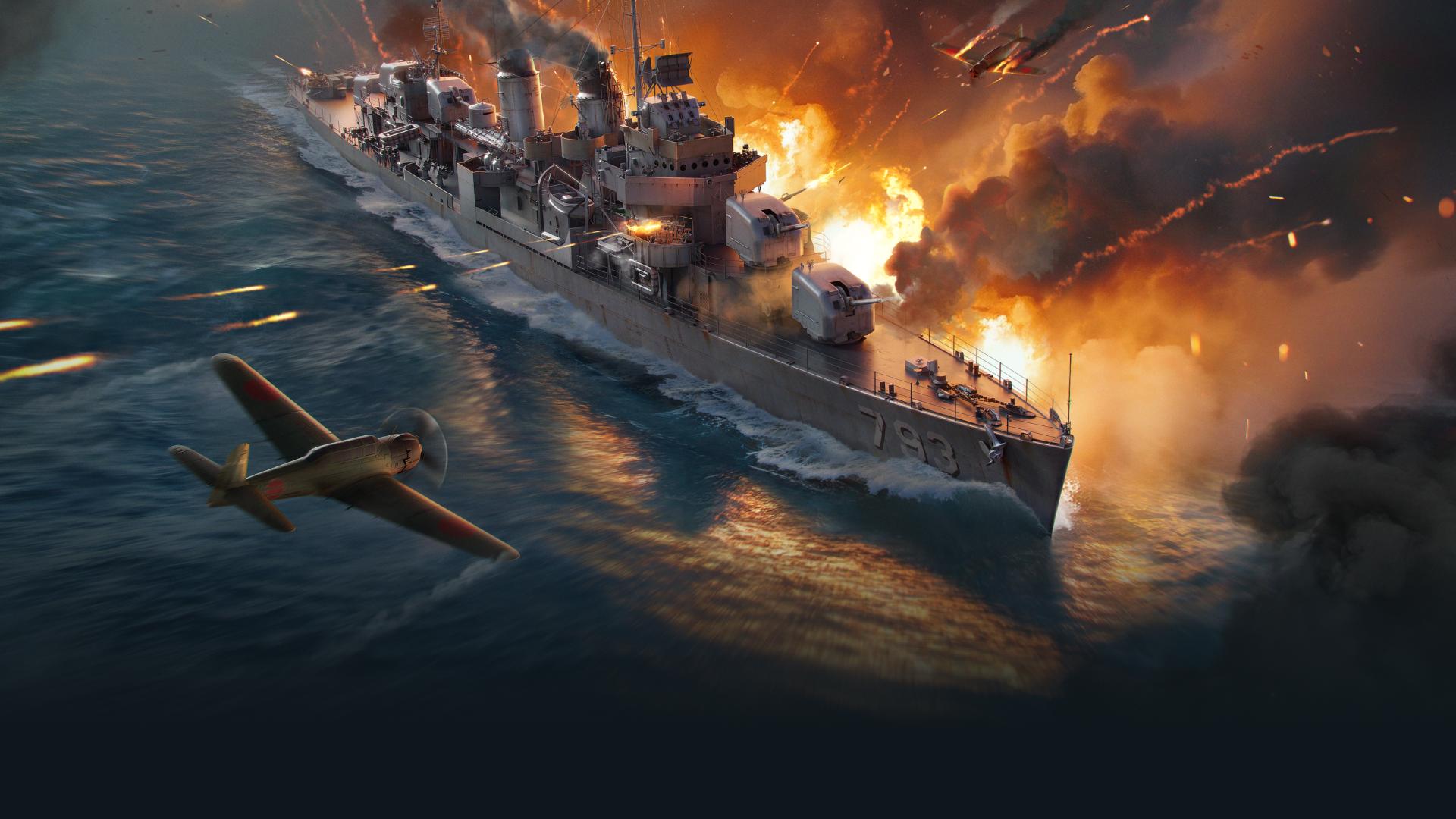 Discovery splash banner for World of Warships Blitz Community Discord server