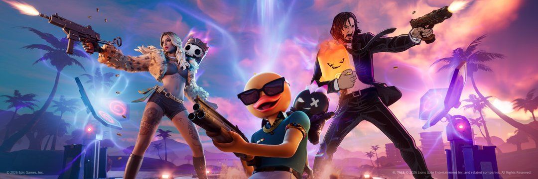 Discovery splash banner for Fortnite Hispanohablante Discord server