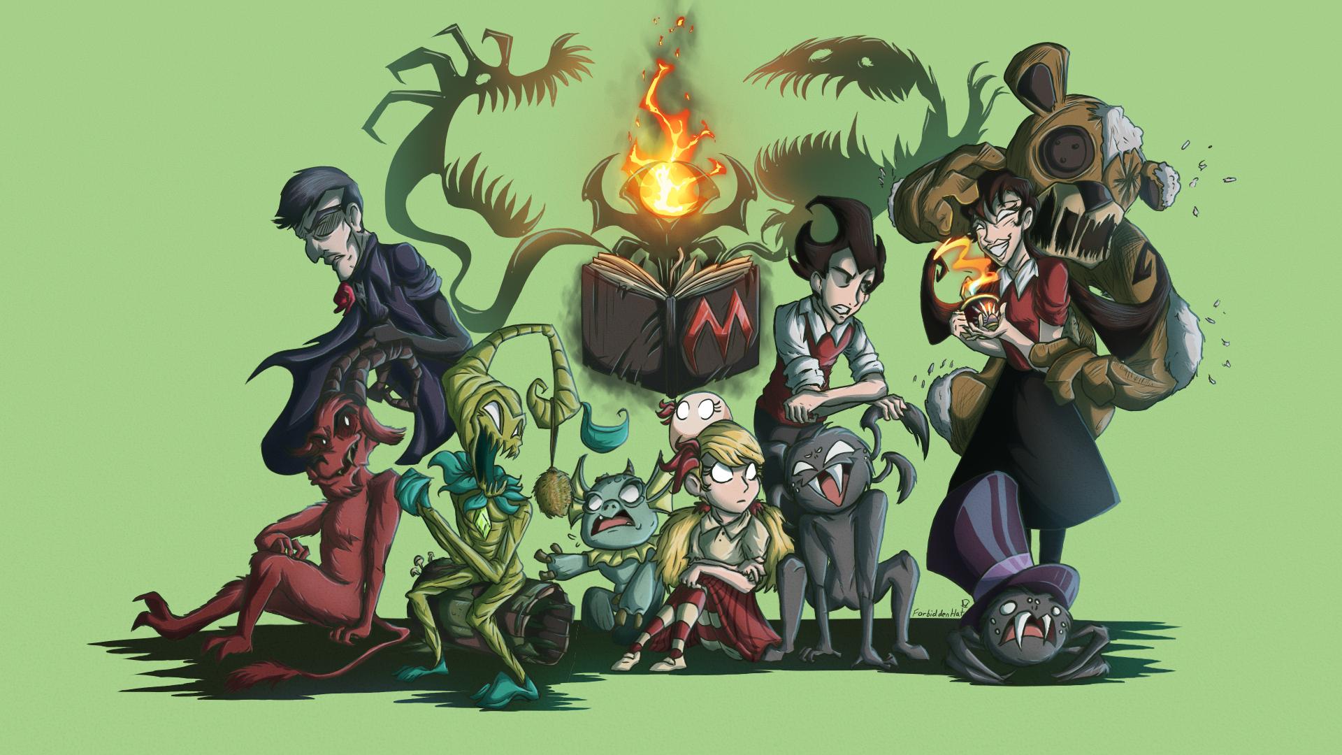 Discovery splash banner for DST Survivors (Don't Starve Together) Discord server