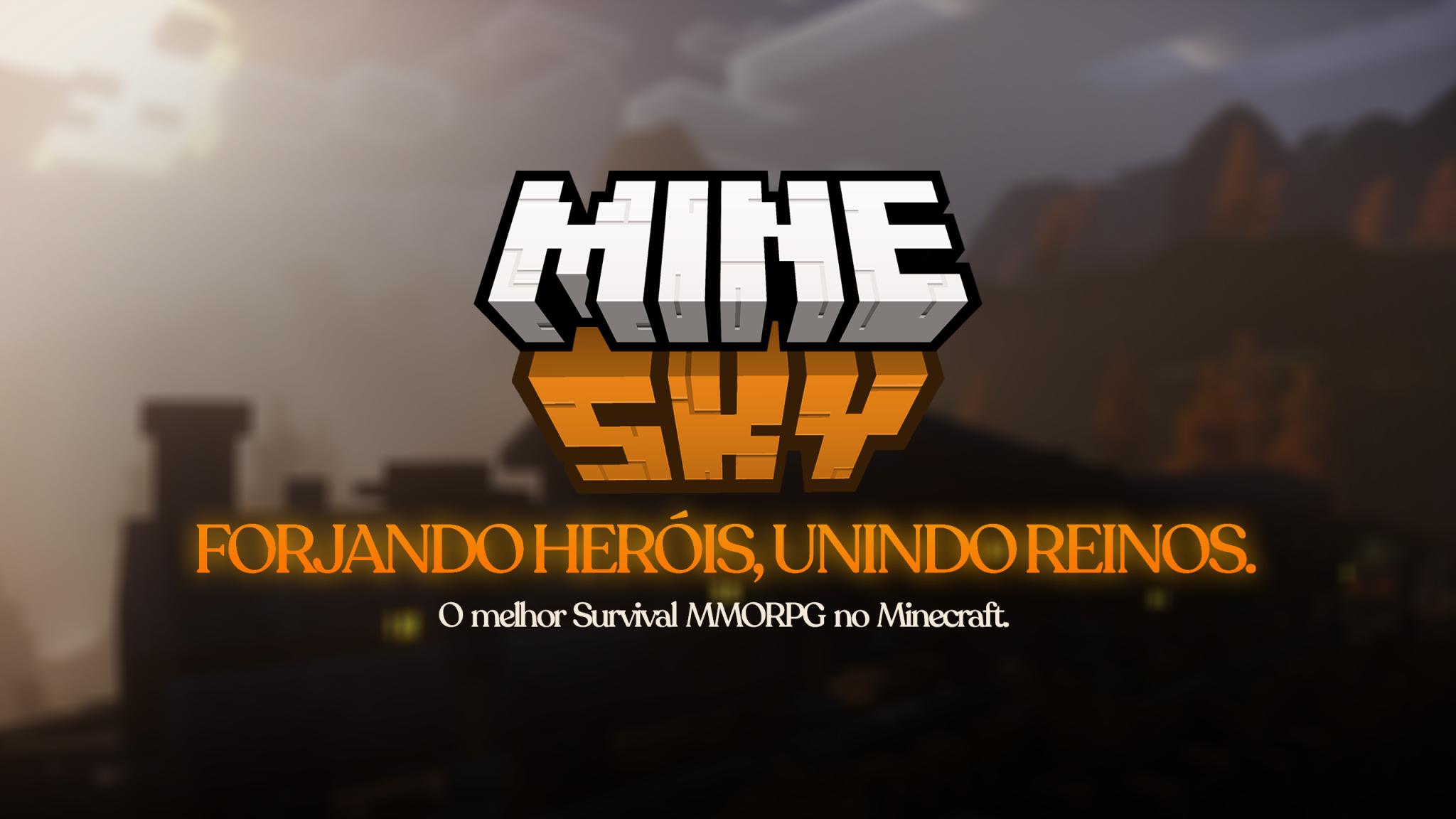 Discovery splash banner for MineSky MMORPG Discord server