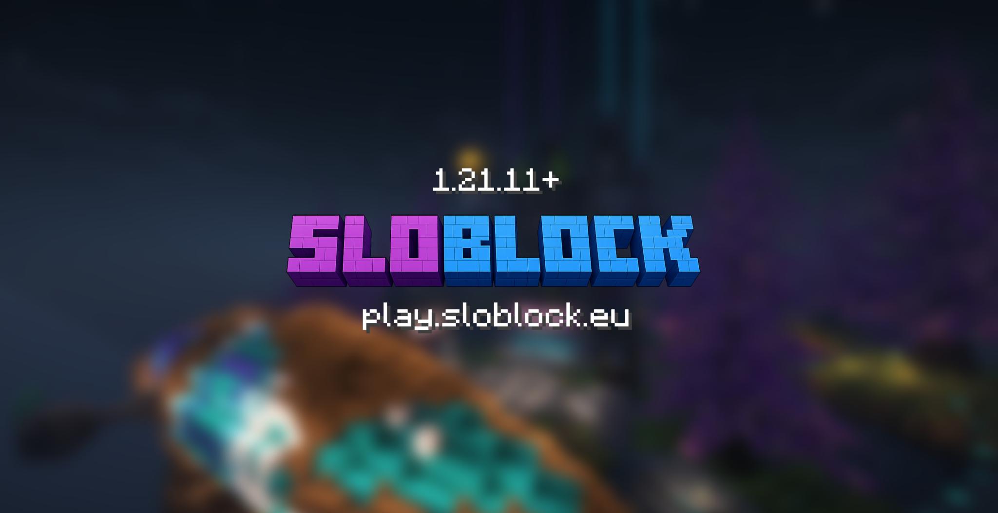 Discovery splash banner for SloBlock Discord server