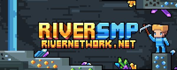 Discovery splash banner for River Network | SMP Discord server