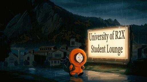 Discovery splash banner for R2X University Discord server