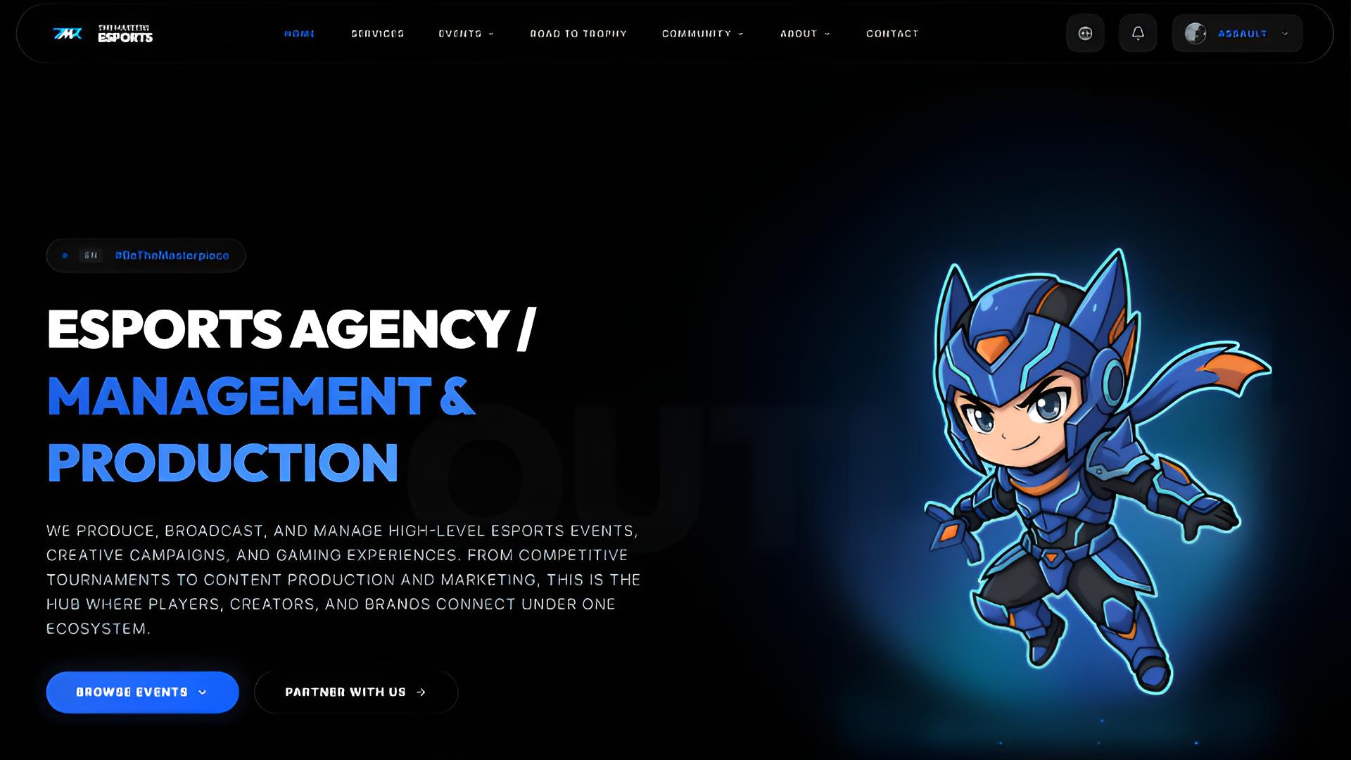Discovery splash banner for TMR Esports Discord server