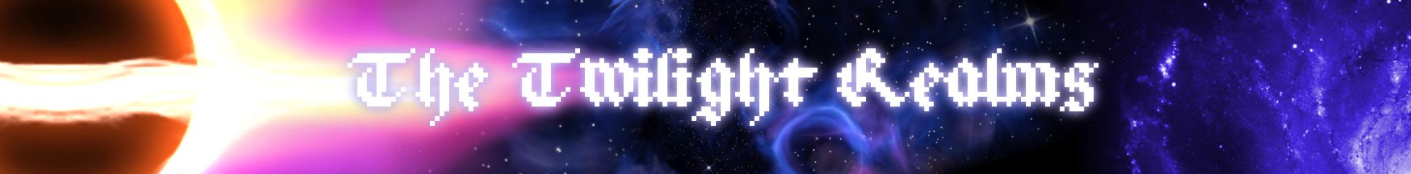 Discovery splash banner for Tales of The Twilight Realms Discord server